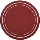 Nourison Home Essentials NRE02 8' x Round Brick/Ivory Contemporary Rug (Dropshippable)