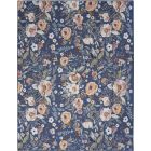 Nourison Home Washables NWB01 5'2" x 7' Navy Multicolor Vintage Indoor Rug (Dropshippable)