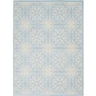 Nourison Home Jubilant JUB06 5'3" x 7'3" Ivory/Light Blue Farmhouse Indoor Rug (Dropshippable)