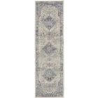 Nourison Home Vintage Kashan VKA07 2' x 6' Ivory Blue Vintage Indoor Rug (Dropshippable)