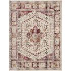 Nourison Home Vintage Kashan VKA08 7'10" x 9'10" Ivory Red Vintage Indoor Rug (Dropshippable)