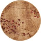Nourison Home Somerset ST74 3'6" x Round Latte Rustic Indoor Rug