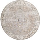 Nourison Home Astra Machine Washable ASW12 5'3" x Round Beige Vintage Indoor Rug