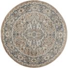 Nourison Home Quarry QUA05 7'10" x Round Beige/Grey Farmhouse Indoor Rug (Dropshippable)