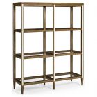 Jonathan Charles Jacques Etagere in Medium Brown Mahogany