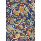Nourison Home Allur ALR09 5'3" x 7'3" Navy Multicolor Rectangle Bohemian Indoor Rug (Dropshippable)