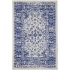 Nourison Home Whimsicle WHS15 2' x 3' Ivory Navy Farmhouse Indoor Rug (Dropshippable)