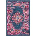 Nourison Home Passion PSN03 1'10" x 2'10" Blue Bohemian Indoor Rug (Dropshippable)