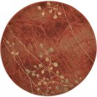 Nourison Home Somerset ST74 3'6" x Round Flame Rustic Indoor Rug