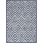 Nourison Home Versatile NRV01 6' x 9' Denim Blue Modern Rug (Dropshippable)
