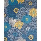 Nourison Home Passion PSN17 8' x 10' Blue Contemporary Indoor Rug (Dropshippable)