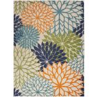 Nourison Home Aloha ALH05 10' x 14' Multicolor Rectangle Tropical Rug (Dropshippable)