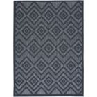 Nourison Home Versatile NRV01 5' x 7' Navy Blue Modern Rug (Dropshippable)