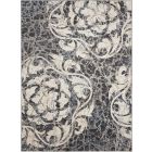 Nourison Home Maxell MAE10 5'3" x 7'3" Ivory/Charcoal Modern Indoor Rug (Dropshippable)
