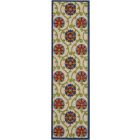 Nourison Home Aloha ALH19 2'3" x 10' Blue/Multicolor Runner Contemporary Rug (Dropshippable)