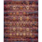 Nourison Home Vintage Kashan VKA03 7'10" x 9'10" Red/Multicolor Vintage Indoor Rug