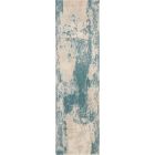 Nourison Home Maxell MAE13 2'2" x 7'6" Ivory/Teal Modern Indoor Rug (Dropshippable)