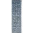 Nourison Home Silk Shadows SHA15 2'3" x 8' Blue/Stone Vintage Indoor Rug (Dropshippable)