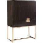 Artistica Home Casanova Bar Cabinet in Ebony