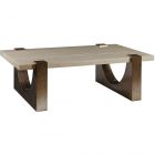 Artistica Home Impresario Rectangular Cocktail Table in Magohany