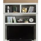 Parker House Catalina 56" Bookcase TV Hutch in Cottage White