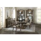 Hooker Furniture Woodlands Rectangle Dining Set with 2-22" Leaves in Medium Wood