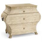 Jonathan Charles Gatcombe Bombe Chest in Whitewashed Acacia