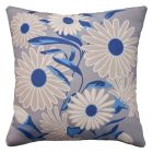 Nourison Home Aloha Indoor/Outdoor 20" x 20" Blue Grey Throw Pillow