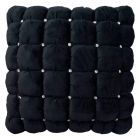 Nourison Home Sofia Quilted Swarovski 20" x 20" Black Indoor Throw Pillow