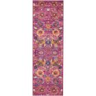 Nourison Home Passion PSN01 1'10" x 6' Fuchsia Bohemian Indoor Rug