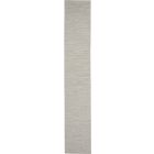 Nourison Home Positano POS01 2'2" x 10' Light Grey Modern Rug (Dropshippable)