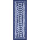 Nourison Home Whimsicle WHS13 2' x 8' Navy Farmhouse Indoor Rug (Dropshippable)