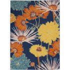 Nourison Home Allur ALR06 5'3" x 7'3" Navy Multicolor Rectangle Contemporary Indoor Rug