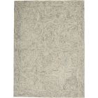 Nourison Home Interlock ITL03 3'9" x 5'9" Blue/Ivory Bohemian Indoor Rug (Dropshippable)