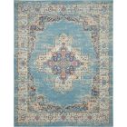 Nourison Home Passion PSN03 8' x 10' Light Blue Bohemian Indoor Rug (Dropshippable)