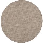Nourison Home Positano POS01 6' x Round Beige Modern Rug (Dropshippable)