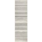 Nourison Home Grafix GRF41 2'3" x 7'6" Ivory Grey Modern Indoor Rug (Dropshippable)