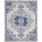 Nourison Home Whimsicle WHS14 8' x 10' Ivory Blue Bohemian Indoor Rug (Dropshippable)