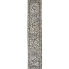 Nourison Home Quarry QUA05 2'2" x 12' Ivory/Grey Farmhouse Indoor Rug (Dropshippable)