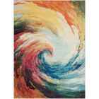 Nourison Home Celestial CES07 5'3" x 7'3" Wave Modern Indoor Rug (Dropshippable)