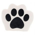 Nourison Home Pet Beds & Houses Sherpa Paw Print 14" x 14" Black Indoor Throw Pillow