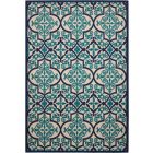 Nourison Home Aloha ALH14 5'3" x 7'5" Navy Rectangle Bohemian Indoor Rug (Dropshippable)