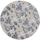 Nourison Home Aloha ALH31 7'10" x Round Blue Grey Round Contemporary Rug