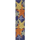 Nourison Home Aloha ALH28 2' x 6' Blue Multicolor Runner Outdoor Rug