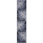 Nourison Home Passion PSN10 2'2" x 10' Light Blue Black Modern Indoor Rug (Dropshippable)