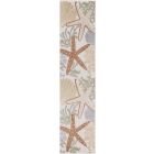Nourison Home Aloha ALH24 2' x 6' Ivory Multicolor Runner Outdoor Rug