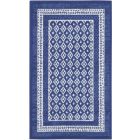 Nourison Home Whimsicle WHS13 3' x 5' Navy Farmhouse Indoor Rug (Dropshippable)