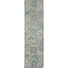Nourison Home Passion PSN25 2'2" x 7'6" Ivory/Light Blue Bohemian Indoor Rug (Dropshippable)