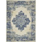 Nourison Home Grafix GRF14 7' x 10' White Vintage Indoor Rug (Dropshippable)