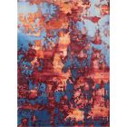 Nourison Home Prismatic PRS13 8'6" x 11'6" Blue/Flame Modern Indoor Rug